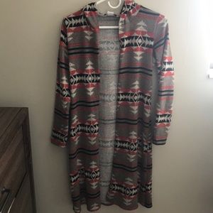 Boho long cardigan